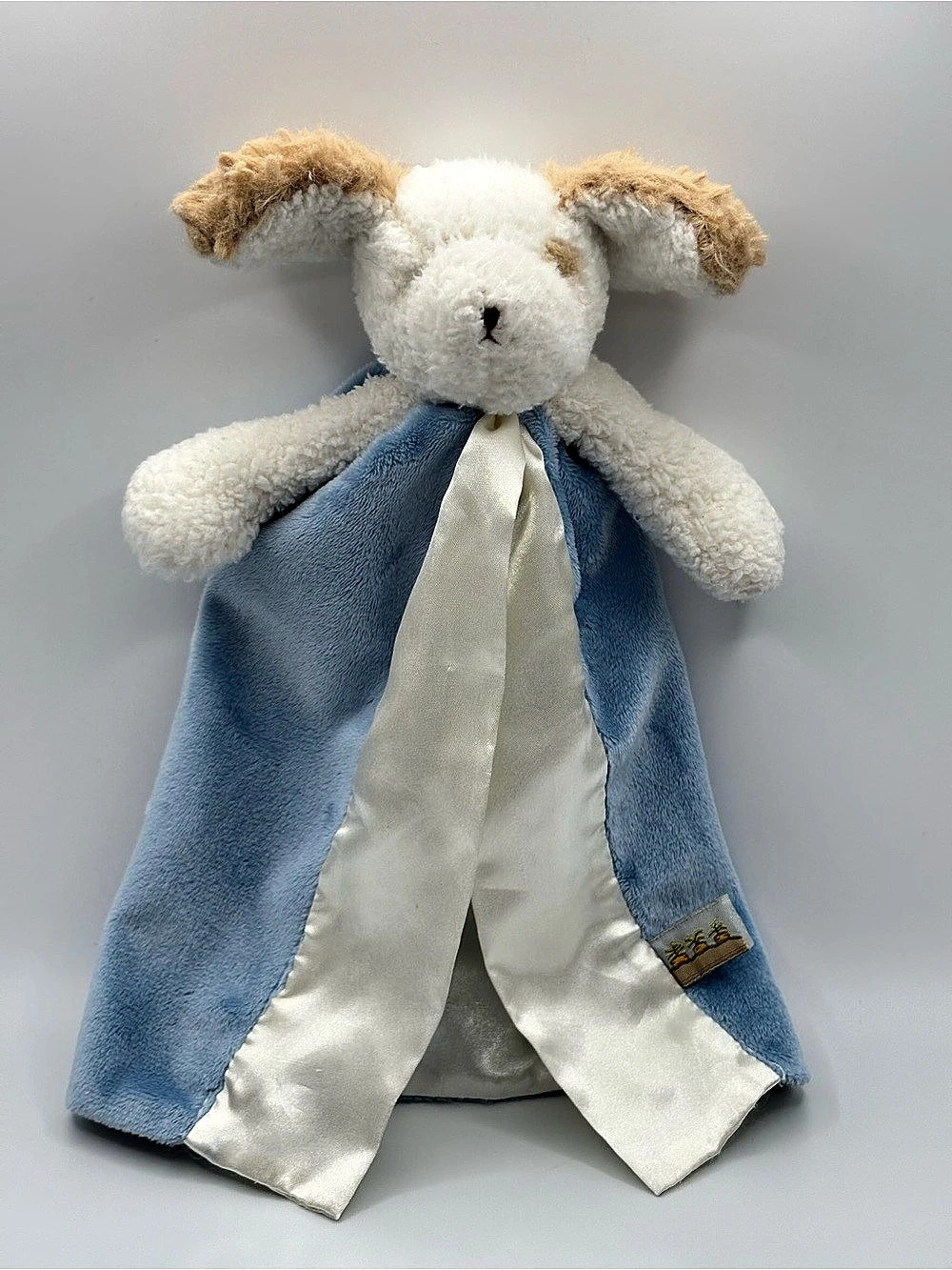 Bunnies by the Bay Best Friend Skipit Puppy Buddy Blanket Blue & White